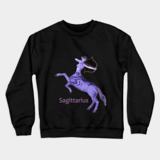 Sagittarius woman girl centaur with bow and arrow Crewneck Sweatshirt